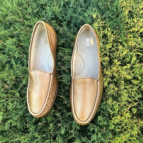 SAS‎ Simplify Tripad Comfort Everyday Loafers Women’s Size 11 Metallic Gold - Picture 3 of 16